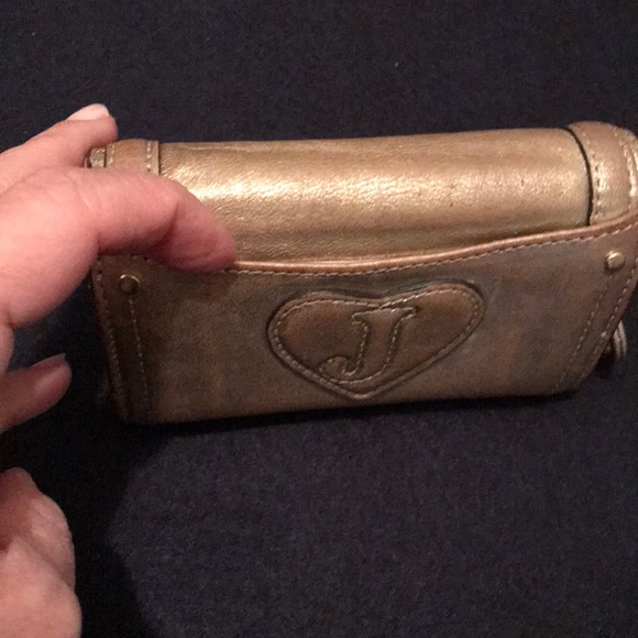 Gold Juicy leather pouch/wallet - Picture 3 of 8